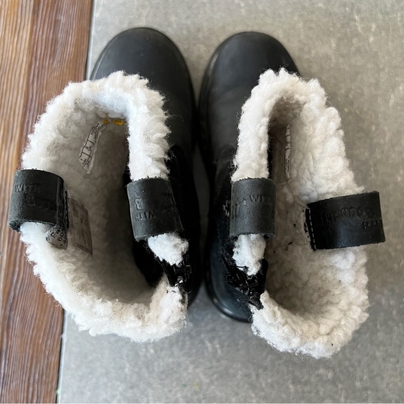 DR. MARTENS Girls Fur Lined Shearling Leather Boots size 2 - Picture 9 of 11